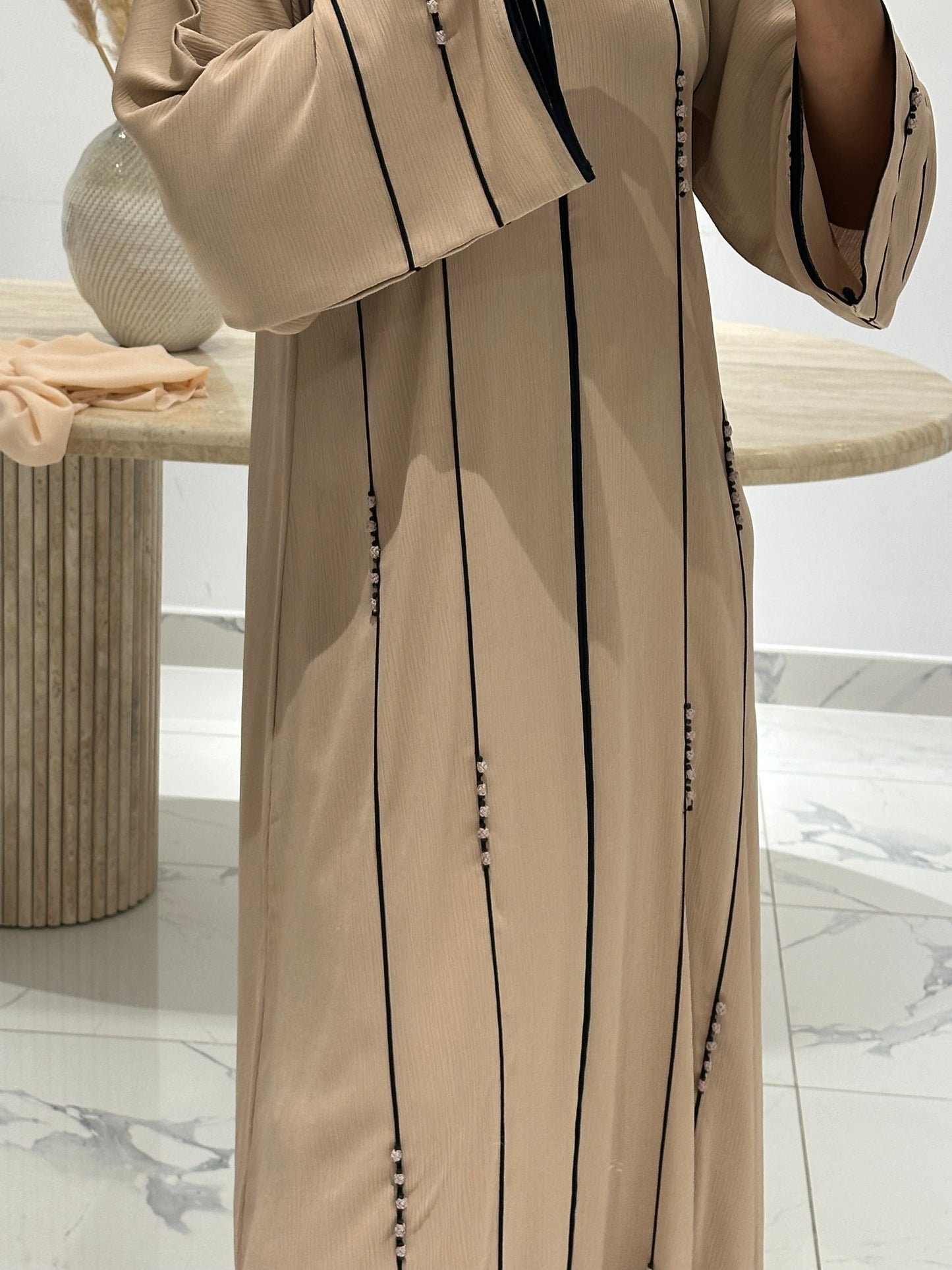 Fayza Abaya - Cream
