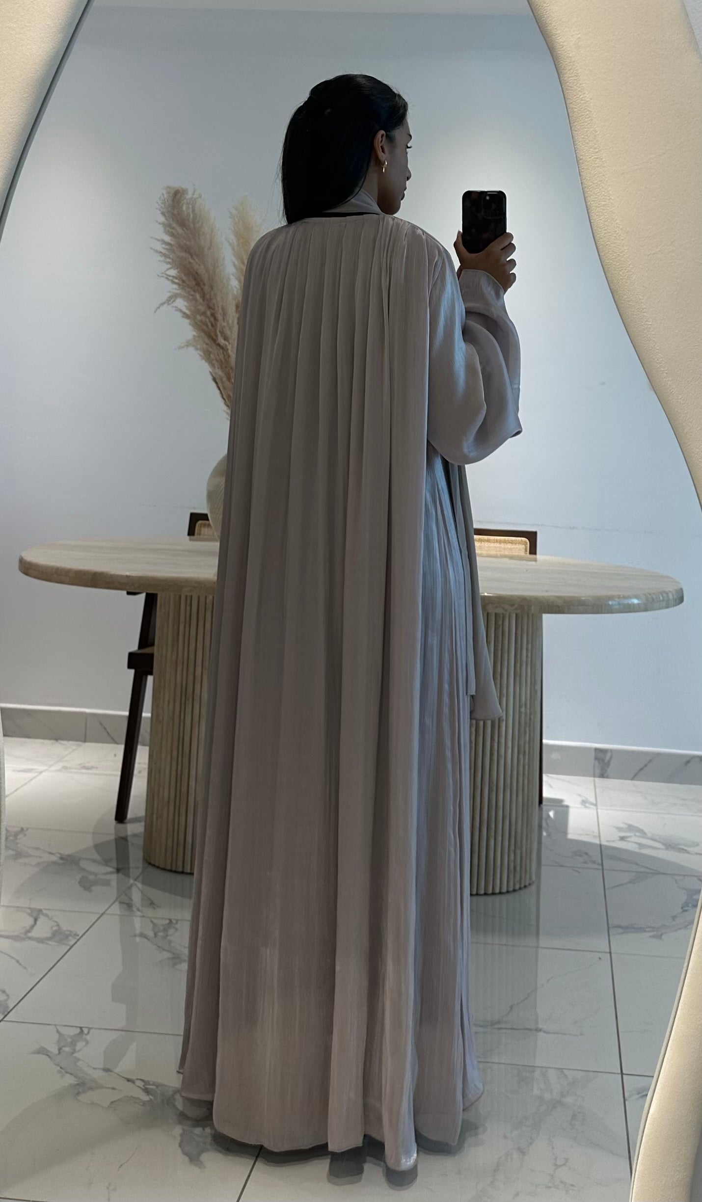 Nour Flare Sleeved Abaya - Soft Lilac