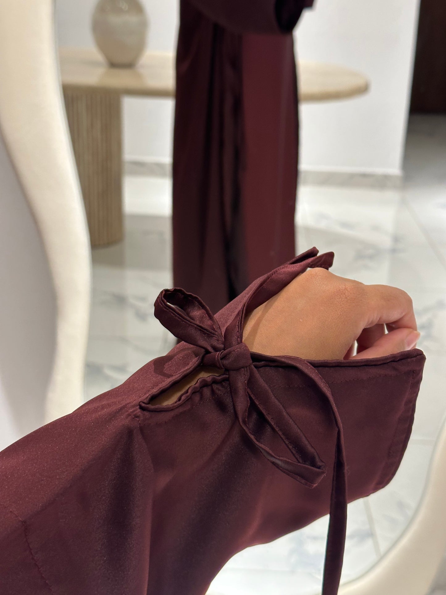 Danya Abaya Set - Burgundy