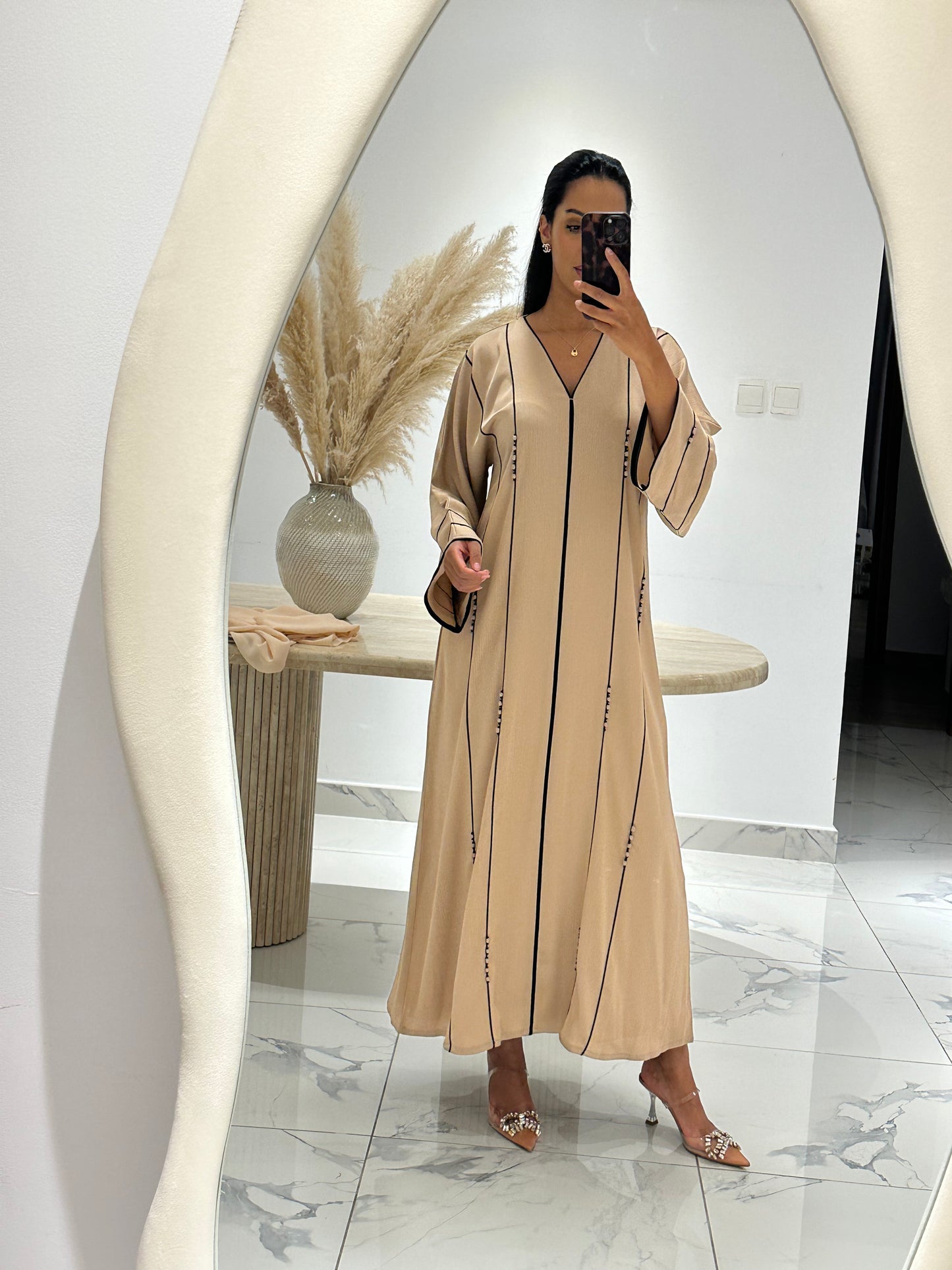 Fayza Abaya - Cream