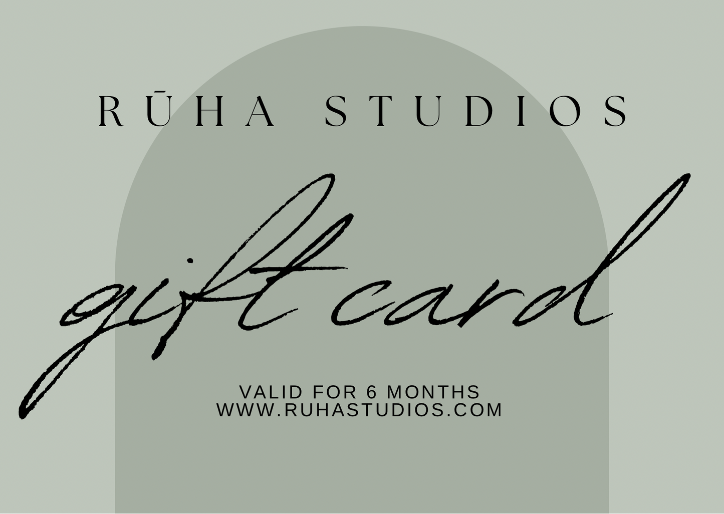 Rūha Studios Gift Card