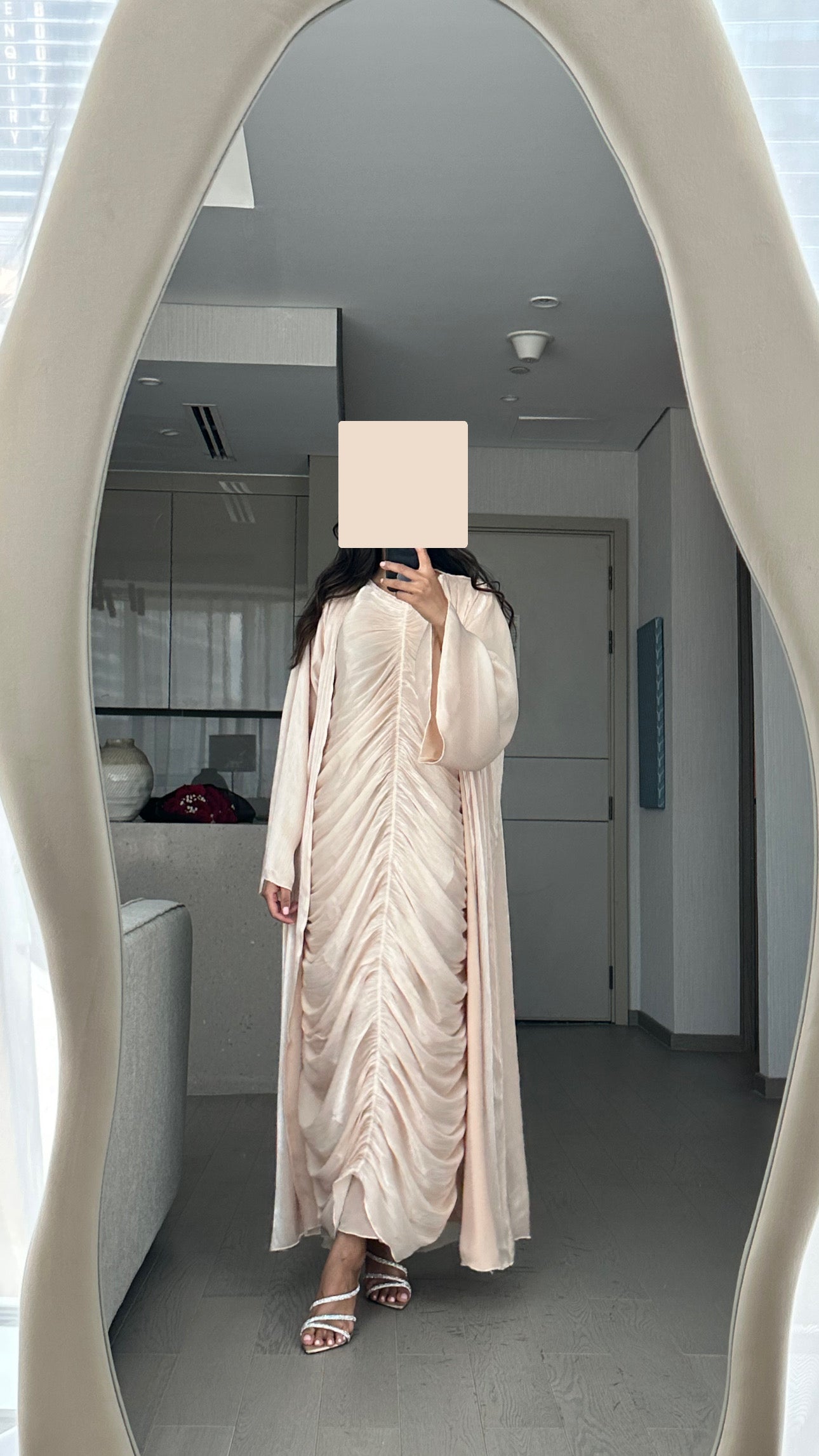 Pre-order Nour Abaya Set - Vanilla
