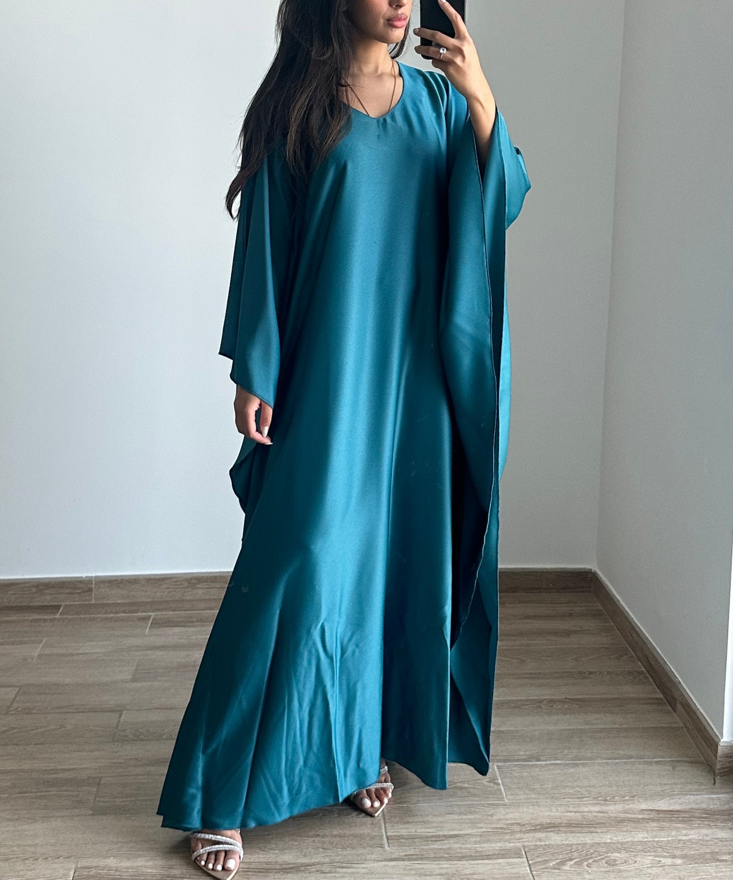 *Butterfly Kaftan - Teal Blue
