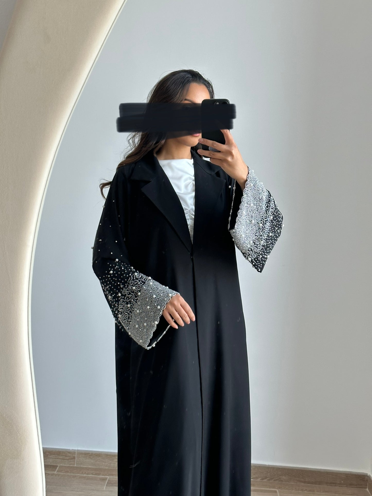 Pre-Order Layla Beaded Blazer Abaya - Black