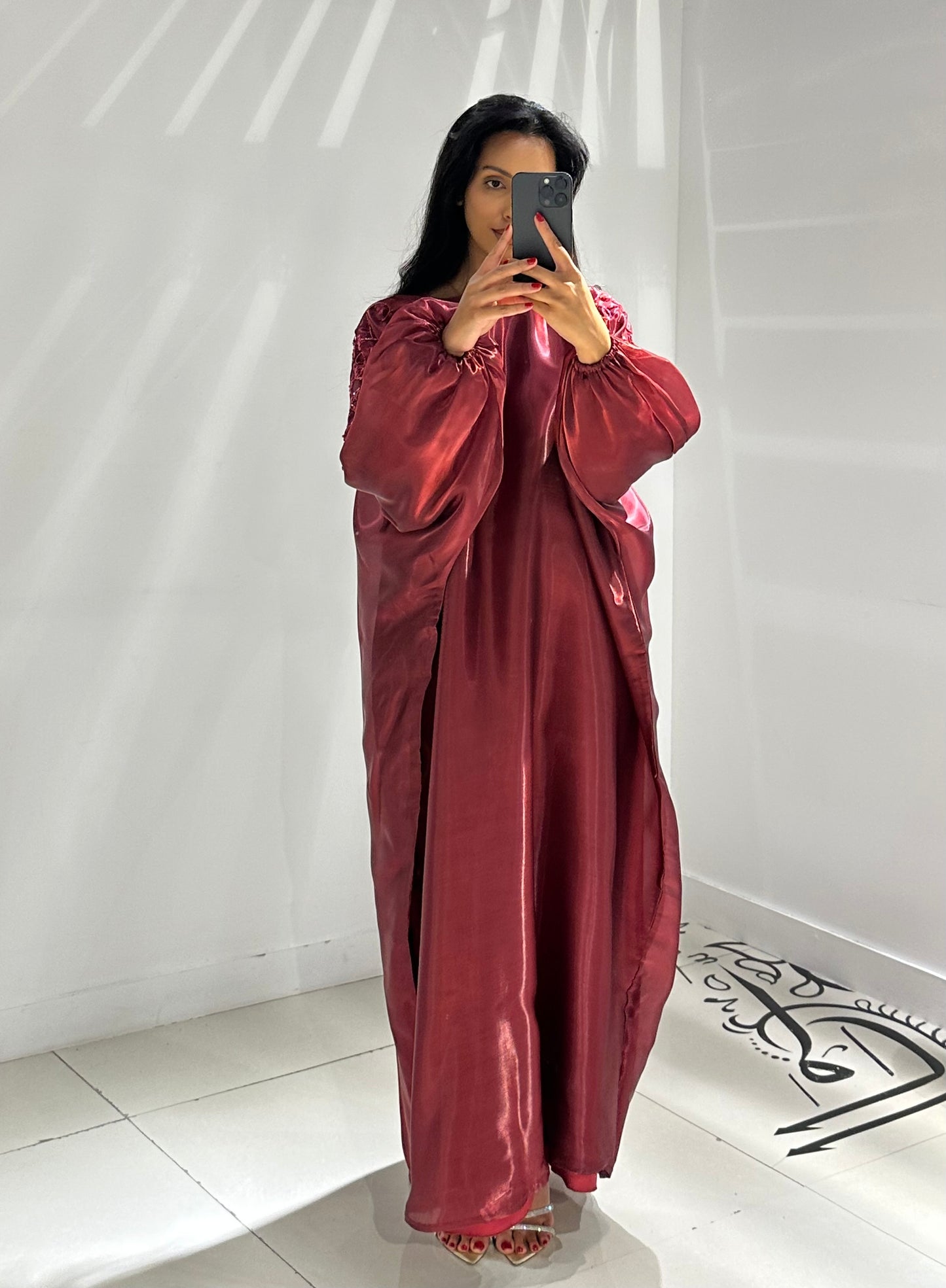 RTW Hajra Jalabiya - Burgundy