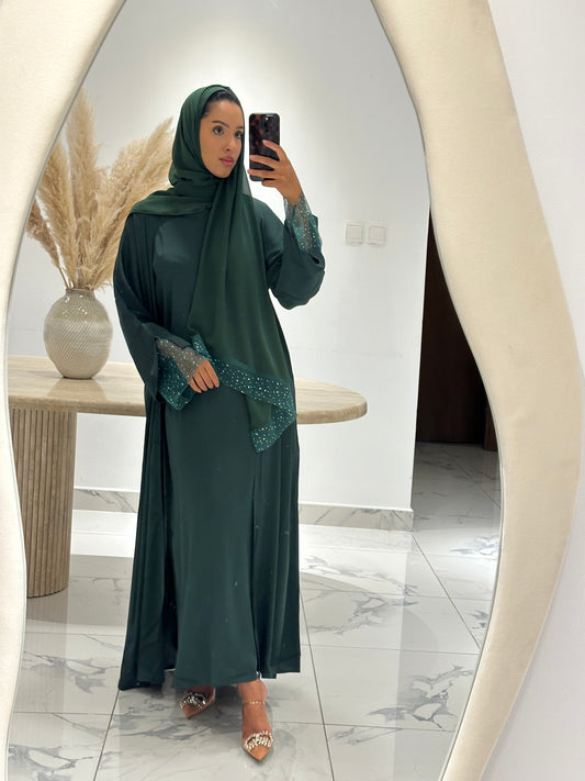 RTW Jawhara Abaya Set - Green