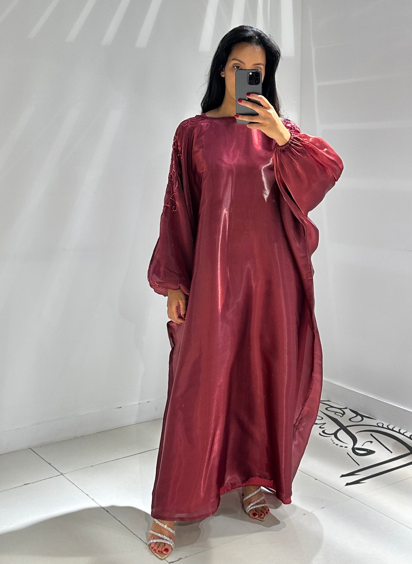 RTW Hajra Jalabiya - Burgundy