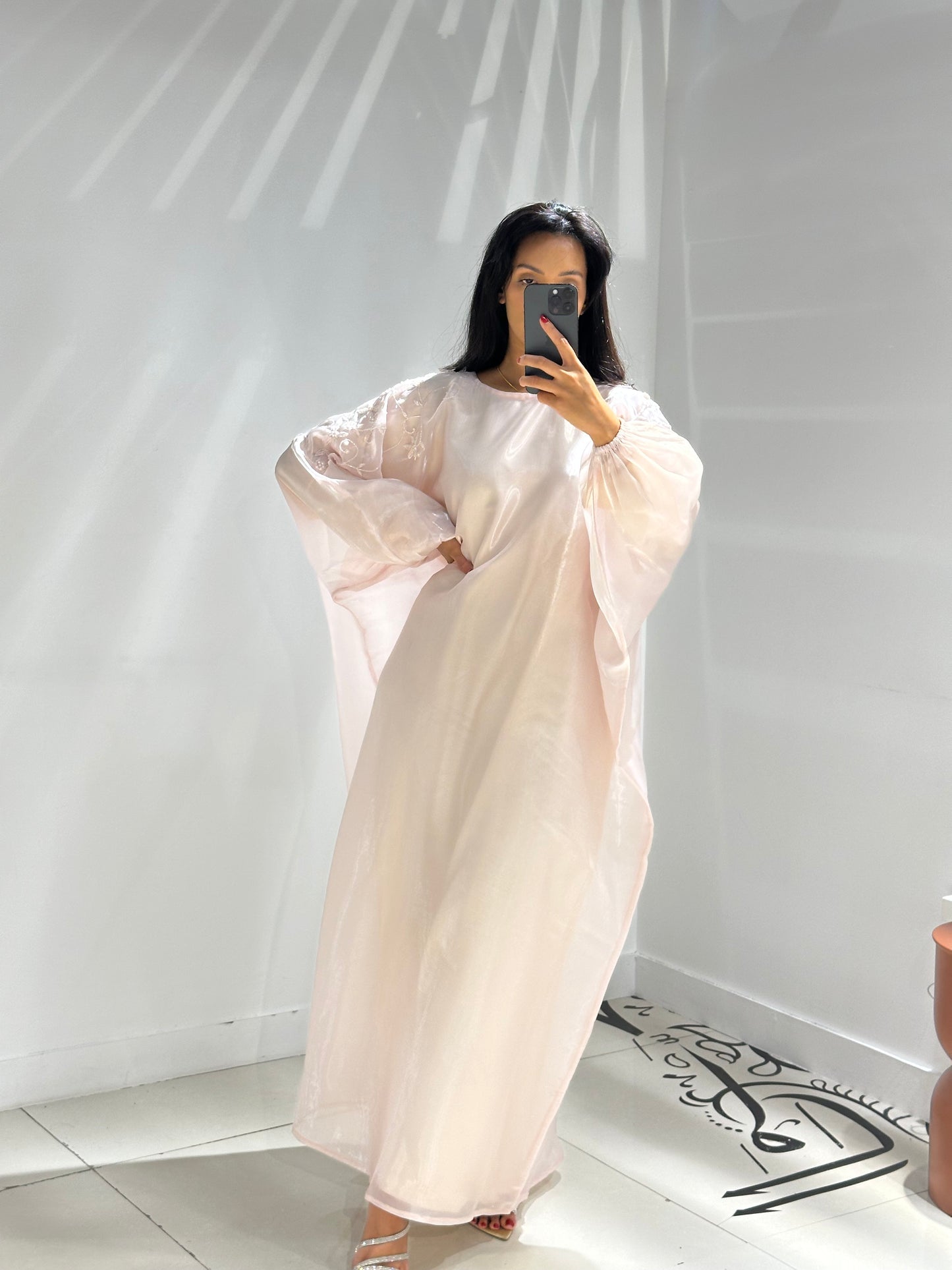 RTW Hajra Jalabiya - Powder Pink