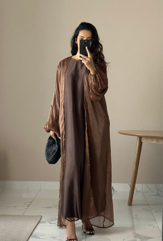 RTW Sana Abaya - Walnut Brown