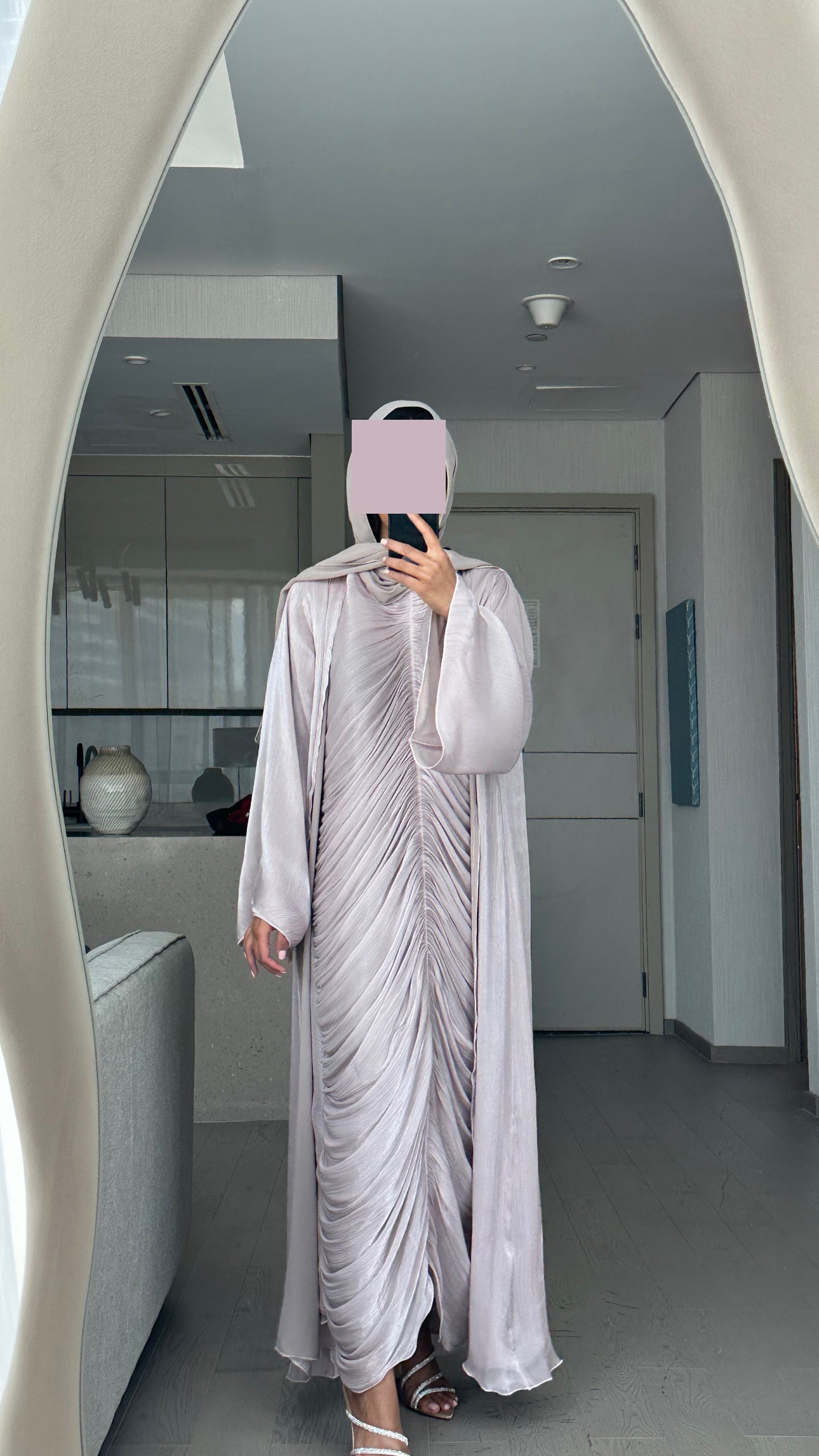 RTW Nour Abaya Set - Soft Lilac