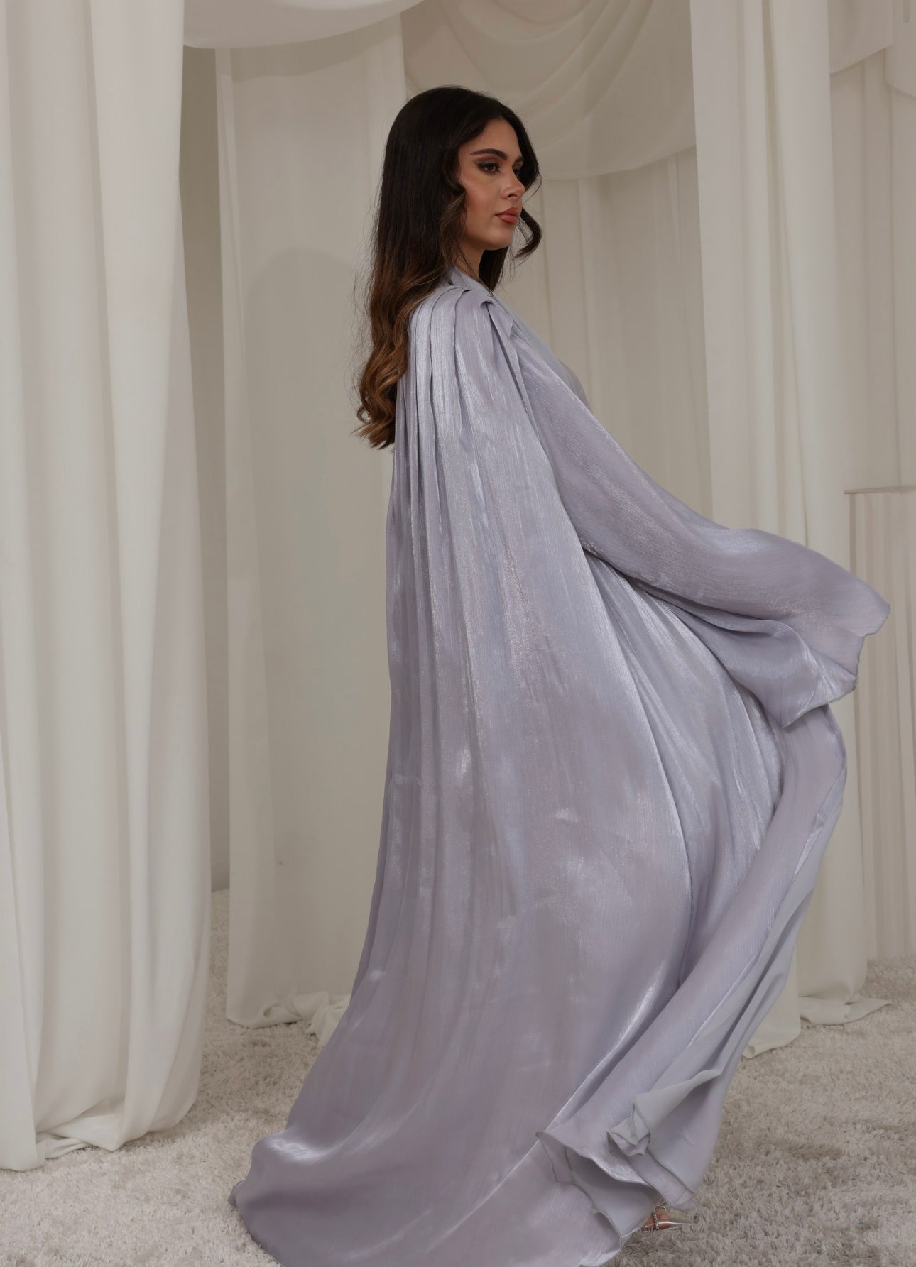 Pre-order Nour Abaya Set - Soft Lilac