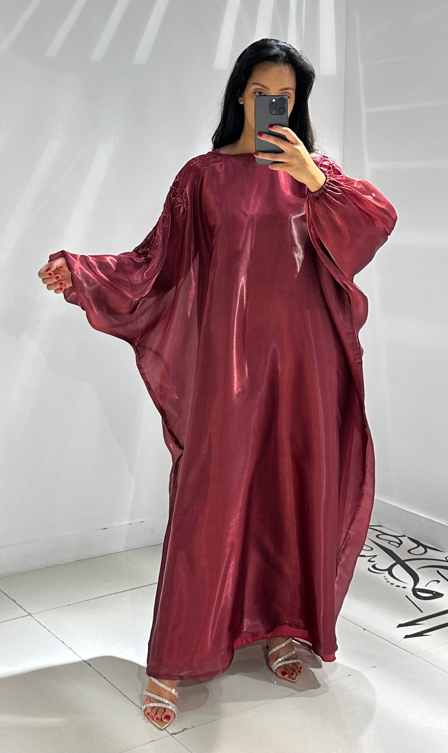 RTW Hajra Jalabiya - Burgundy