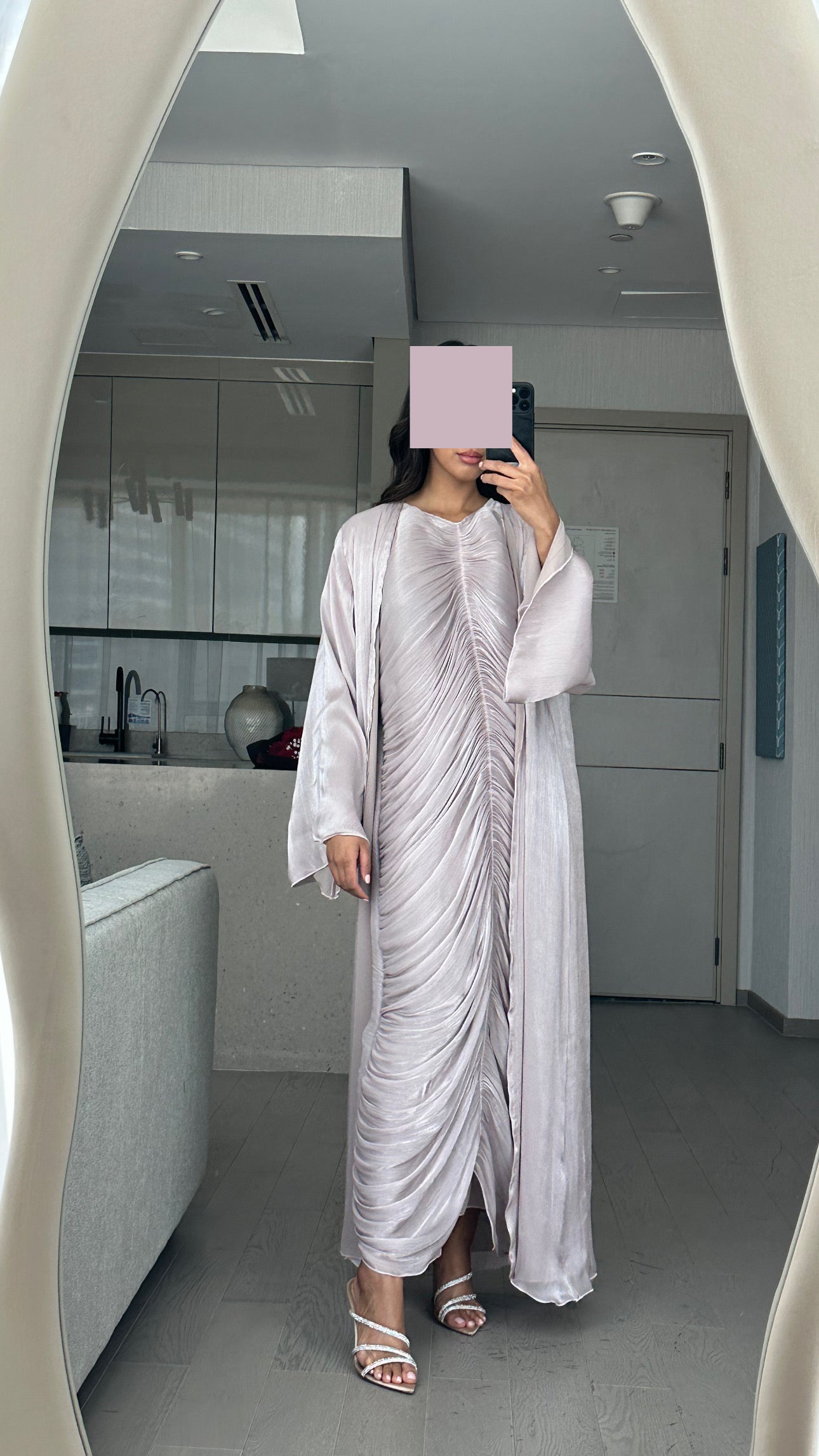 RTW Nour Abaya Set - Soft Lilac