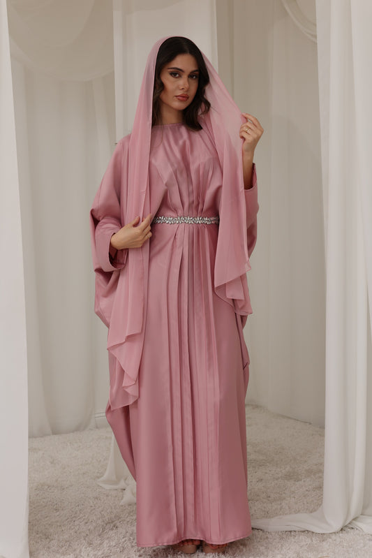 Pre-order Haneen Kaftan - Peony Pink
