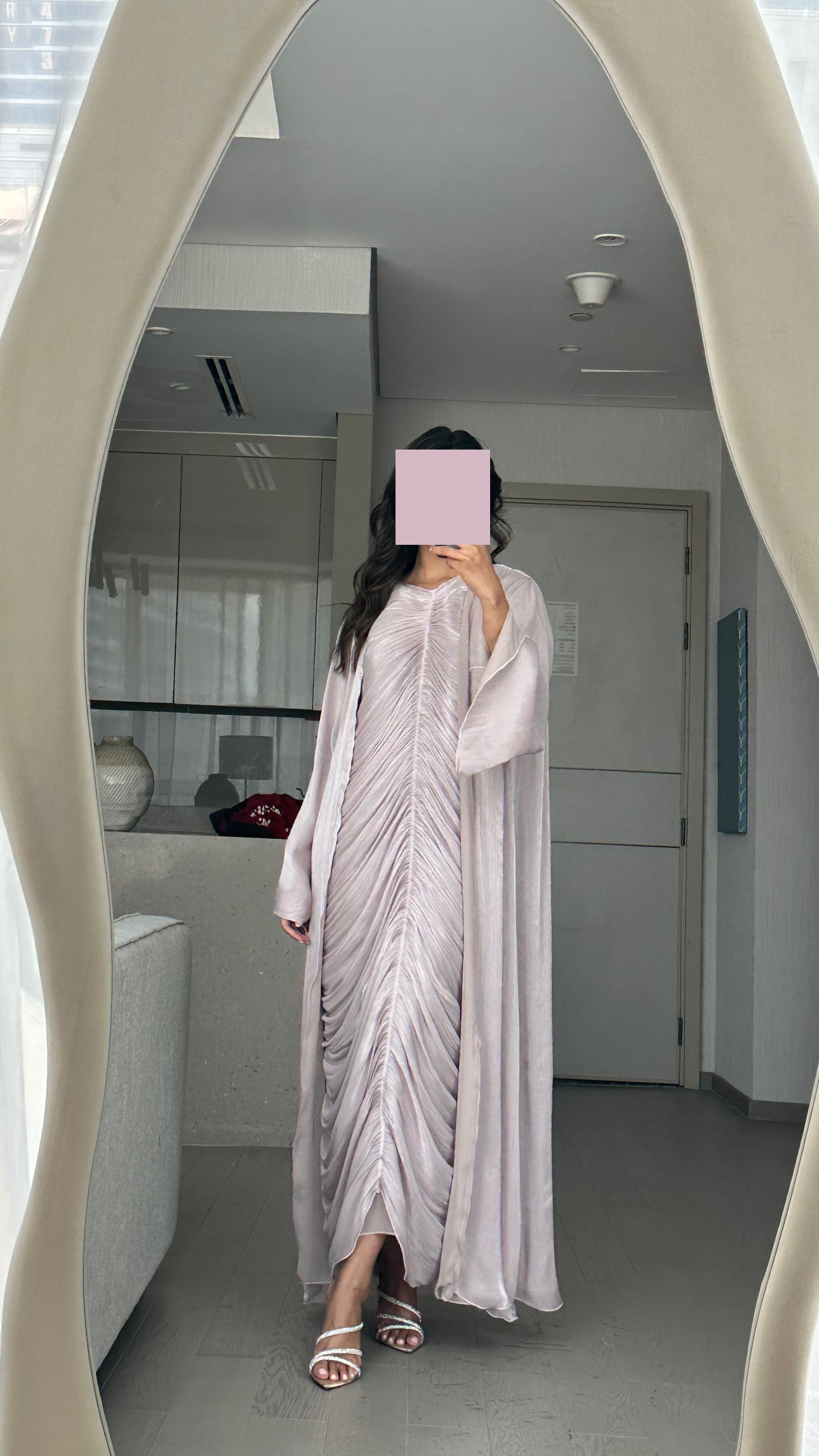 RTW Nour Abaya Set - Soft Lilac