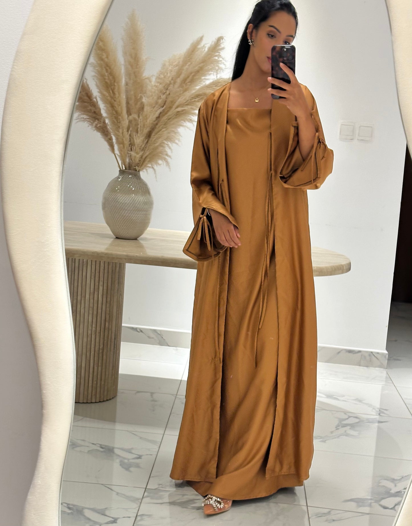 Danya Abaya Set - Caramel