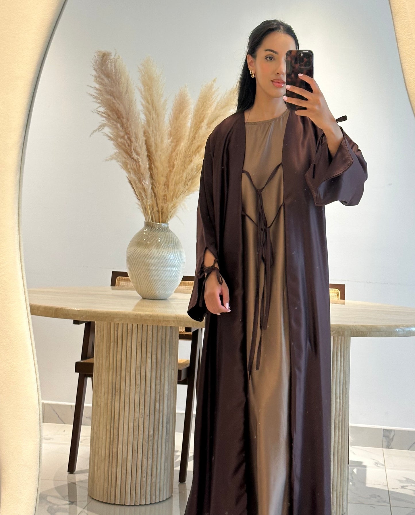 Danya Abaya Jacket - Cocoa Bean