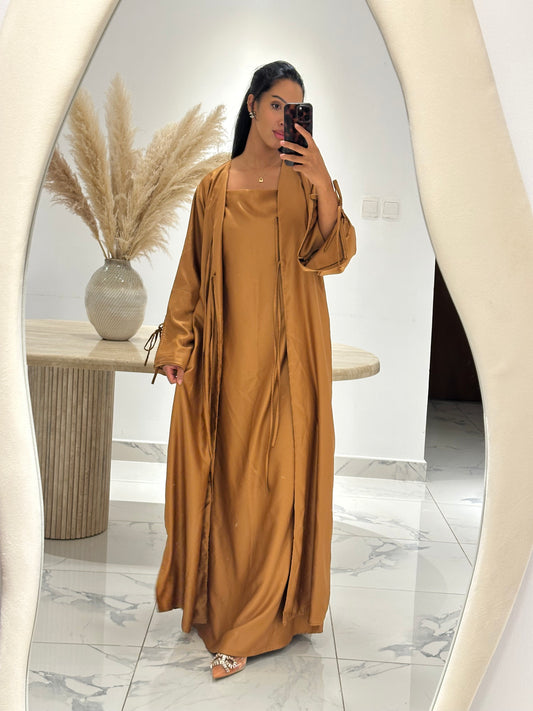 Danya Abaya Set - Caramel