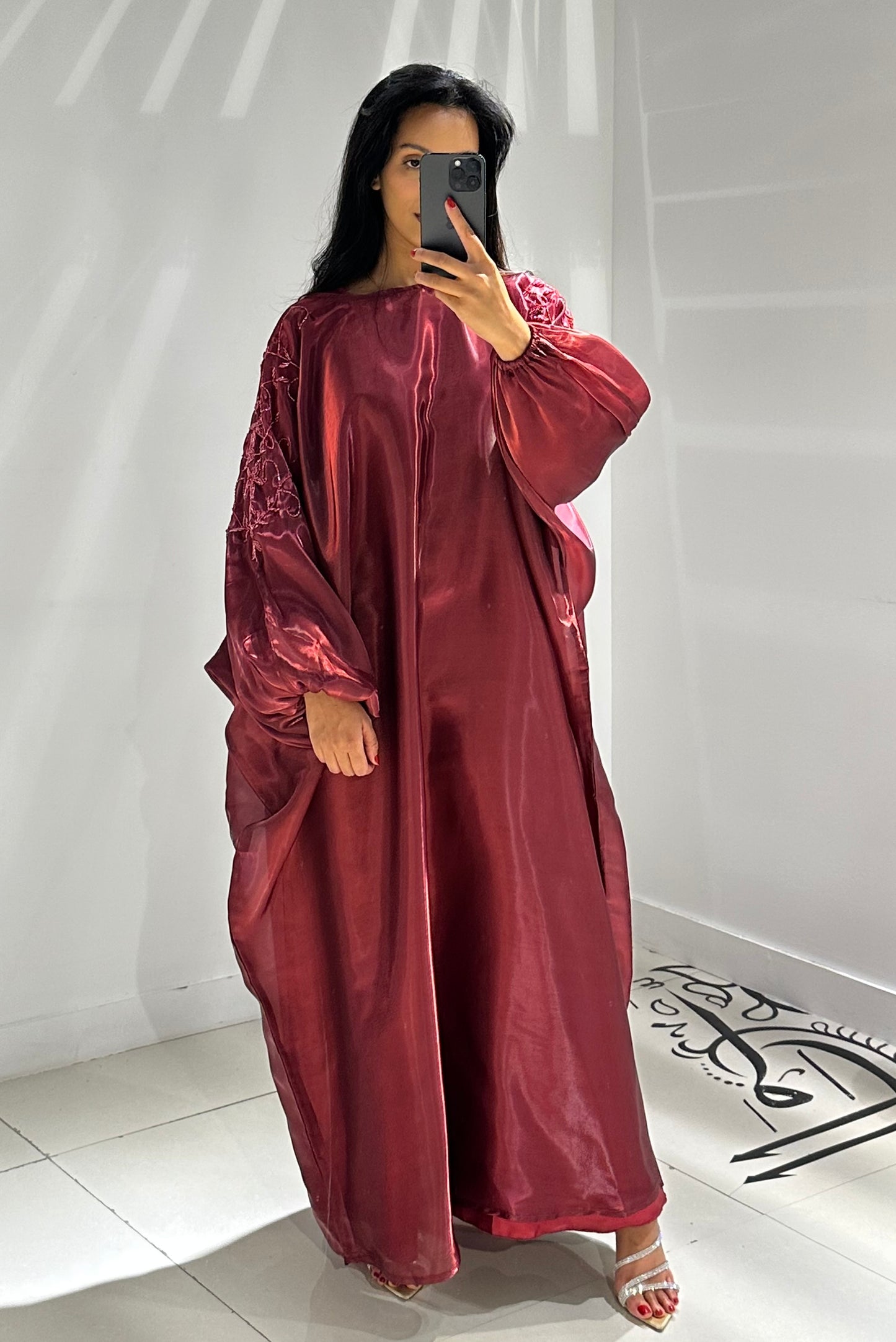 RTW Hajra Jalabiya - Burgundy