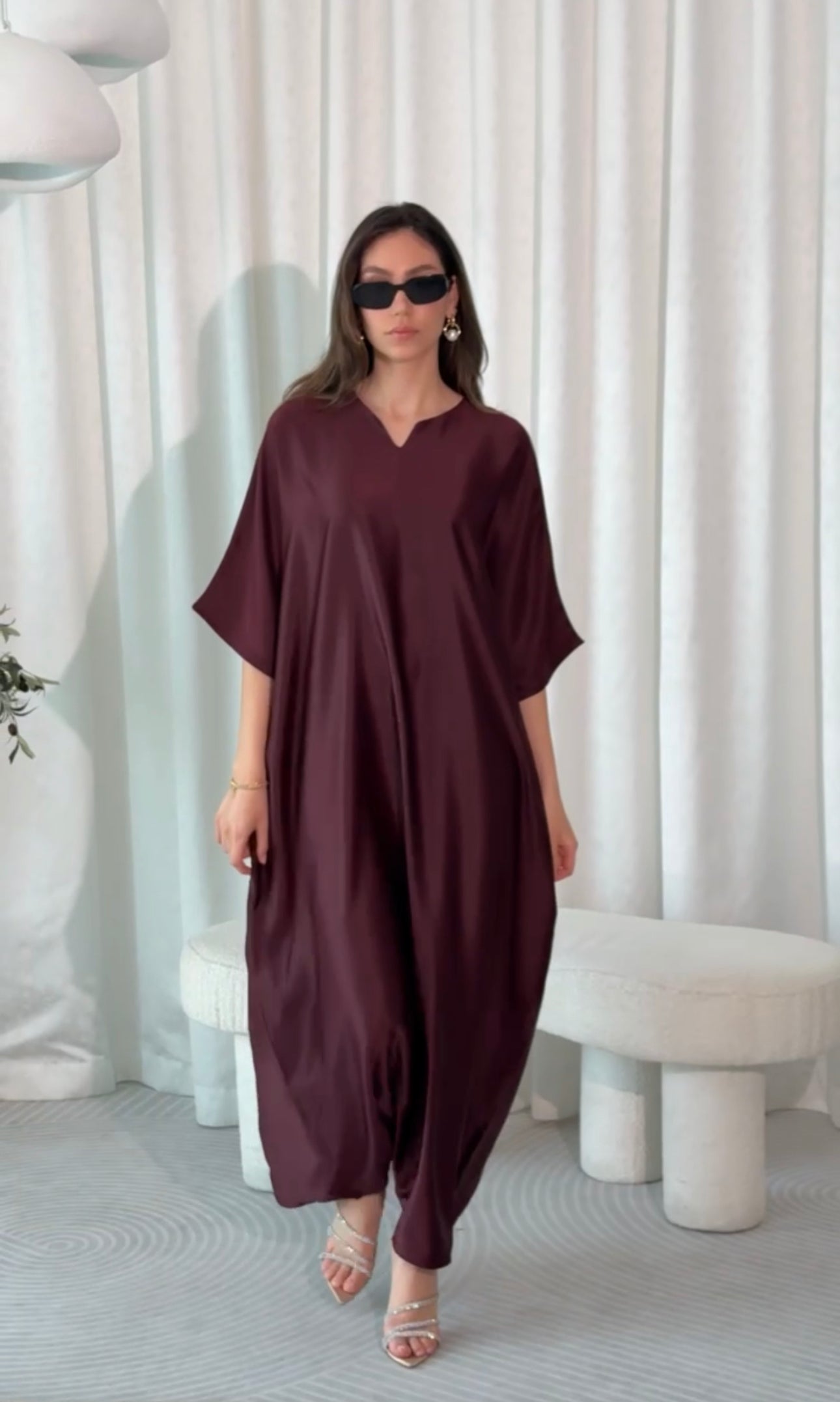 Pre order Lina Kaftan - Burgundy