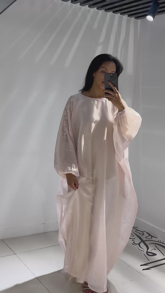 RTW Hajra Jalabiya - Powder Pink